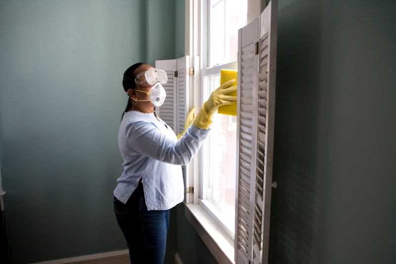 Professional plumber working